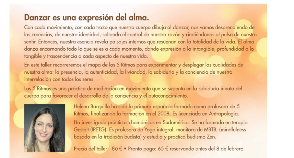 Helena Barquilla | Meditación en movimiento y Danza Consciente