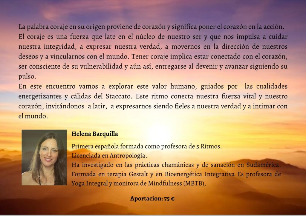 Helena Barquilla | Meditación en movimiento y Danza Consciente