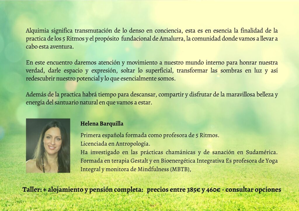 Helena Barquilla | Meditación en movimiento y Danza Consciente