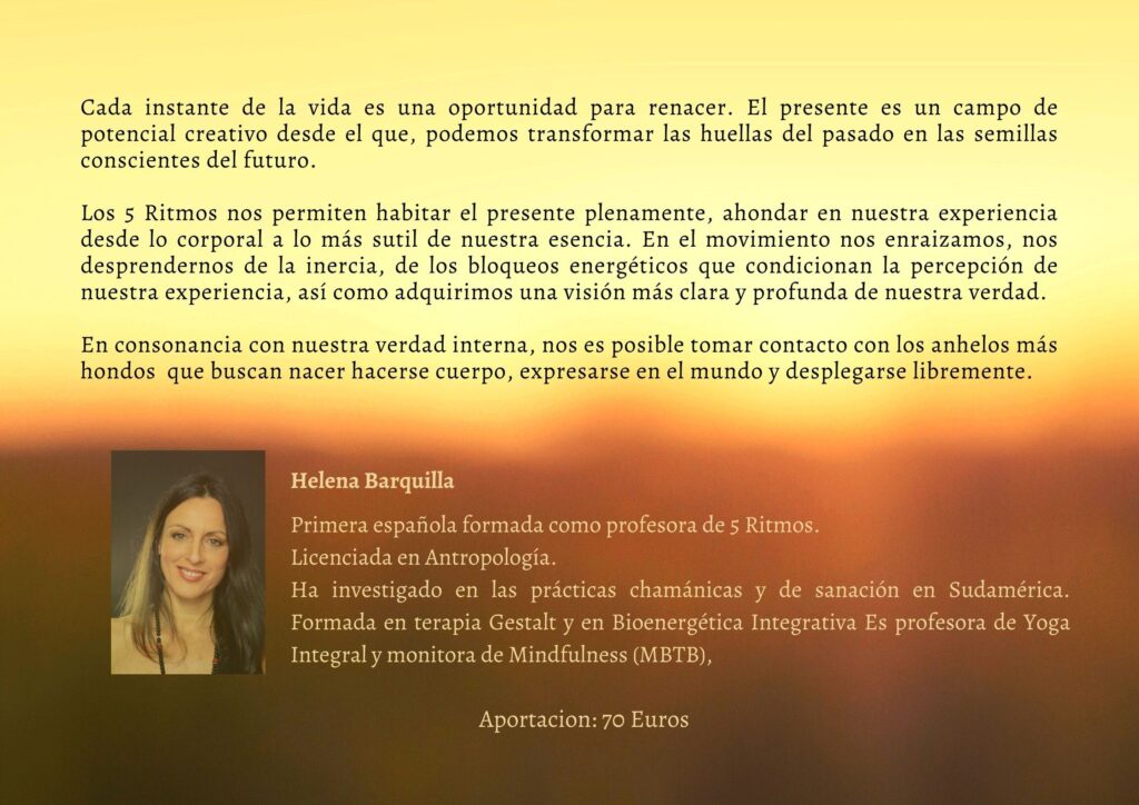 Helena Barquilla | Meditación en movimiento y Danza Consciente