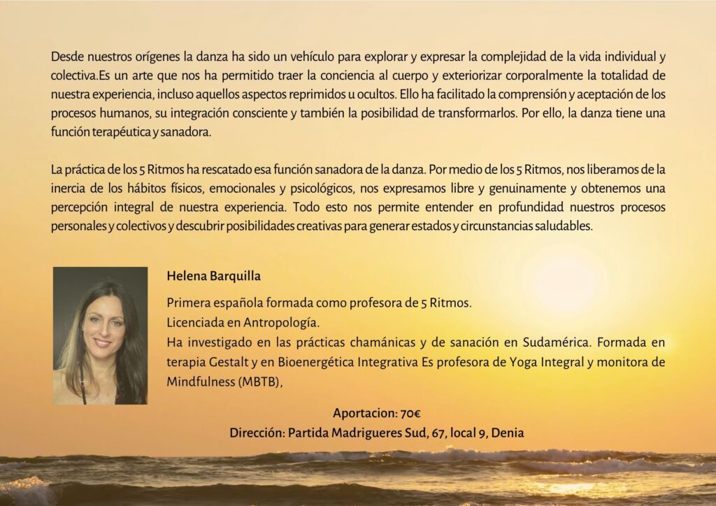Helena Barquilla | Meditación en movimiento y Danza Consciente