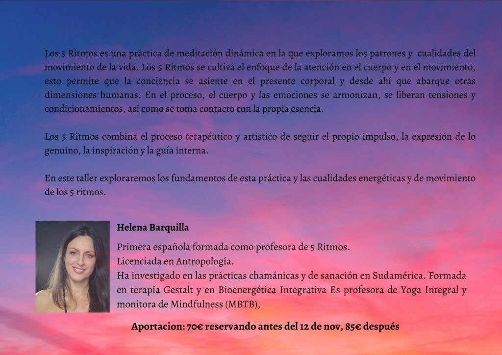 Helena Barquilla | Meditación en movimiento y Danza Consciente