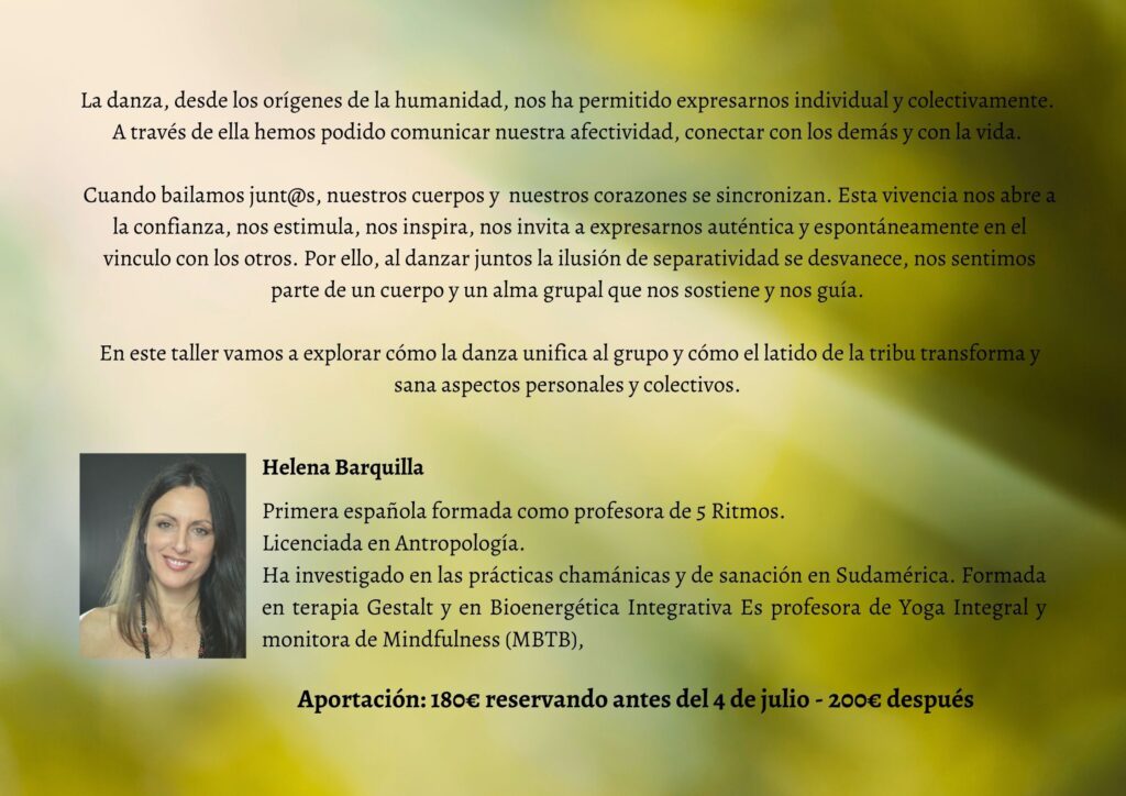 Helena Barquilla | Meditación en movimiento y Danza Consciente