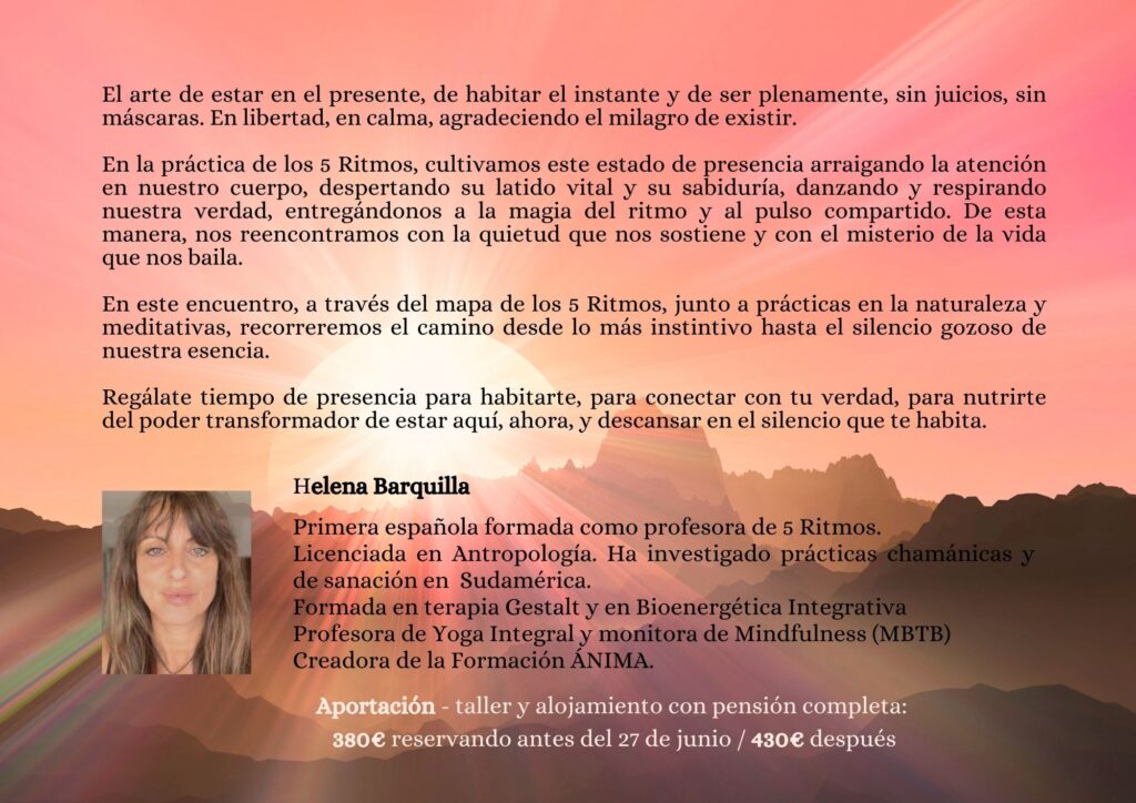 Helena Barquilla | Meditación en movimiento y Danza Consciente